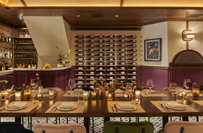 Interior of L'Artusi Supper Club in the West Village featuring stone flooring and custom millwork built by Blueberry Builders Source: Adam Kane Macchia / Blueberry Builders
